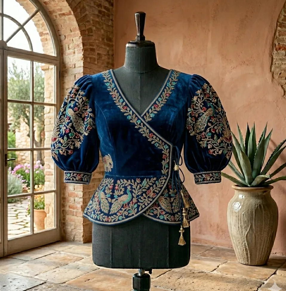 Angrakha Style Blouse