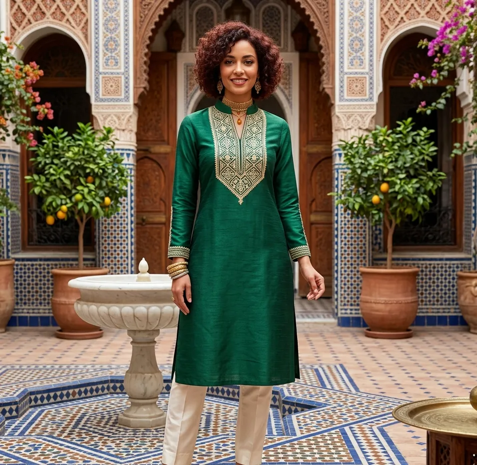 High Neck Kurti