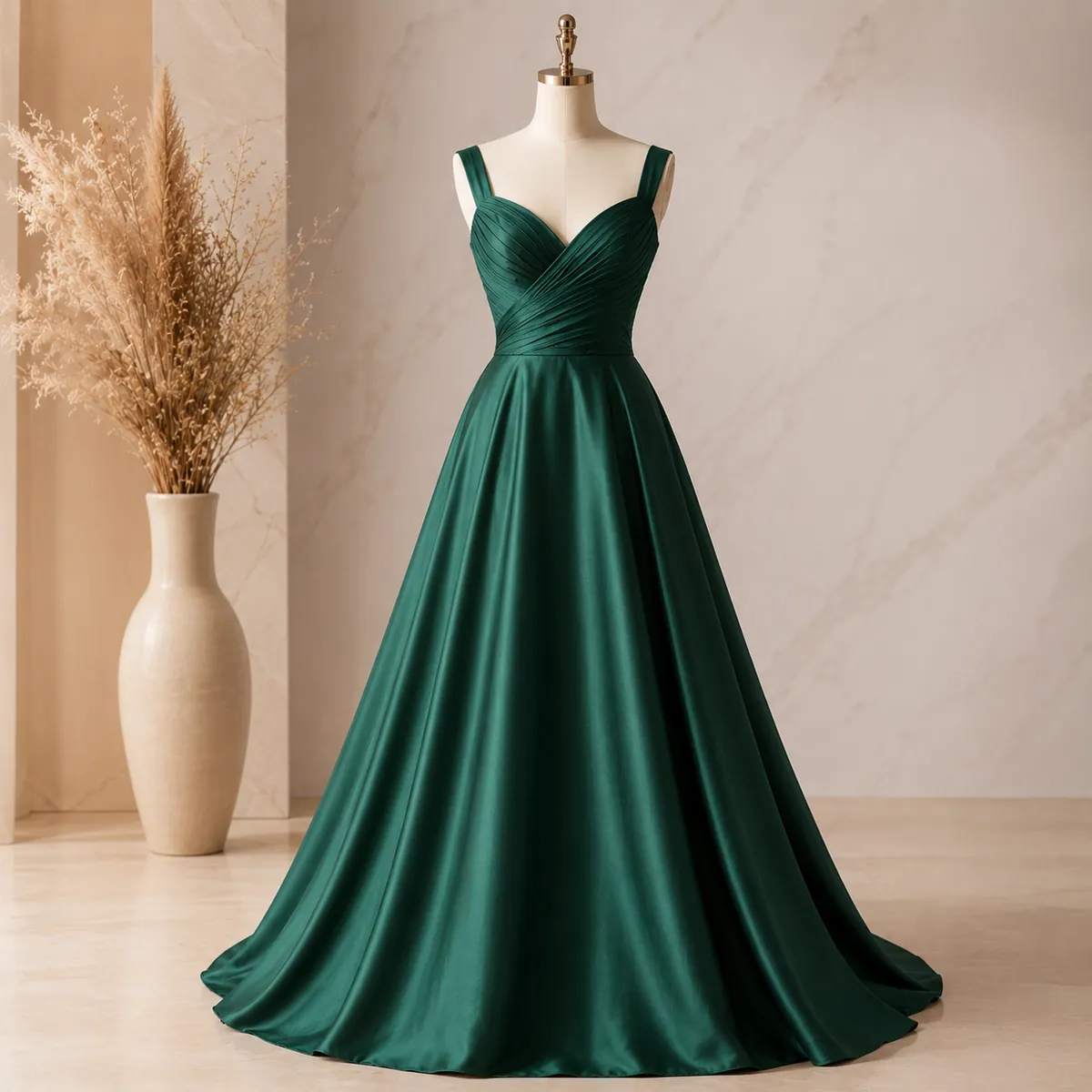 A line gown