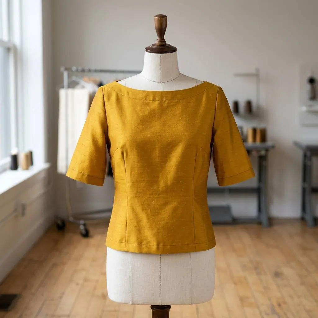 Boat Neck Blouse